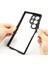 Samsung Galaxy S24 Ultra Kılıf Silikon Kenarlı Arkası Şeffaf Kamera Korumalı Roll Kapak 2