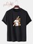 Arda Güler Baskılı Yüksek Kaliteli Unisex Oversize Siyah Tshirt 2