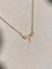 Nature Zirkon Kalp Taşlı Gold Renk Melek Kolye 1