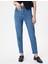 Yüksek Bel Slim Fit Kot Pantolon Rahat Kesim Dar Crop Paça Pamuklu - Mom Jean 3