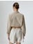 Paraşüt Kumaş Crop Gömlek Oversize Beli Lastikli 4