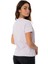 Bisiklet Yaka Baskılı Beyaz Kadın T-Shirt 75PAHT00 4