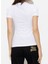 Bisiklet Yaka Baskılı Beyaz Kadın T-Shirt 75HAHG02 4