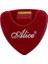 Kırmızı Stil 1 Parça Alice Gitar Pick Tutucu Plastik Plectrum Case Mediator Hızlı Depolama Kendinden Yapışkanlı Üçgen Şekil 7 Renk Için Seçenekler (Yurt Dışından) 1