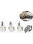 C Stili 4 Adet Açık Tasarım Ayarlanabilir Paslanmaz Çelik Fingerpicks Akustik Gitar Banjo Pick Plectrum Enstrüman Parçaları (Yurt Dışından) 1