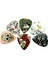 Desen 3 Tarzı 0,71 mm Bas Gitar Kafatası Desen Gitar Seçtikleri Selüloit Plectrum Enstrüman Aksesuarları Ukulele Aracı Parçaları (Yurt Dışından) 2