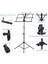 Sarı Stil Katlanabilir Notalar Tripod Standı Tutacağı Hafif ve Suya Dayanıklı Keman Piyano Gitar Müzik Performansı Için Taşıma Çantası (Yurt Dışından) 3