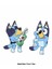 Bluey Ütü ile Yapışan Tekstil Dtf Baskı 1
