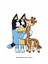 Bluey Ütü ile Yapışan Tekstil Dtf Baskı 1