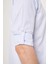 Regular Fit Paşa Yaka Mavi Spor Erkek Gömlek GM23Y231040_D35 5