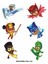 Pj Masks Pijamaskeliler Ütü ile Yapışan Tekstil Dtf Baskı 1