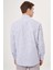 Regular Fit Paşa Yaka Mavi Spor Erkek Gömlek GM23Y231036_D35 2