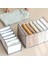 2xwhiteleggings Boxs Stili 2 Adet Kot Saklama Kutusu W Bölmeler Çorap Elbise Külot Organizatör Çekmeceler Bölücü Kutu Saklama Kutusu Dolap Çekmece Bölücü (Yurt Dışından) 3
