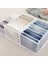 2xwhiteleggings Boxs Stili 2 Adet Kot Saklama Kutusu W Bölmeler Çorap Elbise Külot Organizatör Çekmeceler Bölücü Kutu Saklama Kutusu Dolap Çekmece Bölücü (Yurt Dışından) 5