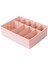 Pembe C Stili Çoklu Izgara Iç Çamaşırı Organizatör Dolap Sütyen Külot Çorap Kravatlar Depolama Çekmecesi Kutusu Çekmece Bölücü Iç Çamaşırı Saklama Kutusu (Yurt Dışından) 3