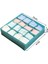 BLUE33X33X9CM Style Kot Bölmesi Saklama Kutusu Dolap Organizatör Giysi Ayırma Kutusu Pantolon Çekmece Bölücü Depolama Iç Çamaşırı Sutyen Organizatör (Yurt Dışından) 2
