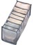 1pc Gray1 Tarzı 1-5 Hücre Yurt Klozet Organizatör Çorap Ev Ayrılmış Iç Çamaşırı Saklama Kutusu 7 Izgaralar Sutyen Katlanabilir Çekmece Organizatör Çekmeceler (Yurt Dışından) 1