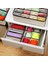 8 Izgara Stili Grid Storage Boxes Fabric Multi-Size Foldable Wardrobe Drawer Divider Lidded Closet Organizer Clothing Organizer (Yurt Dışından) 4
