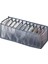 Gray 11 Grids Style Giysiler Için Yıkanabilir Iç Çamaşırı Depolama Organizatör Ayrılmış Çorap Şort Sutyen Saklama Kutusu Bölücü Dolap Dolap Organizatör Çekmece (Yurt Dışından) 1