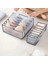 1-GRI-14X32X12CM Stili Iç Giyim Depolama Organizatör Ayrılmış Çorap Şort Sütyen Saklama Kutuları Yurt Klozet Organizatör Çekmece Yıkanabilir (Yurt Dışından) 3
