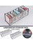 1-GRI-14X32X12CM Stili Iç Giyim Depolama Organizatör Ayrılmış Çorap Şort Sütyen Saklama Kutuları Yurt Klozet Organizatör Çekmece Yıkanabilir (Yurt Dışından) 5