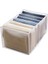 White 7grid Jeans Style Jeans Compartment Storage Box Closet Wardrobe Clothes Drawer Mesh Separation Organizer Boxes Stacking Pants Storage Organizer (Yurt Dışından) 1