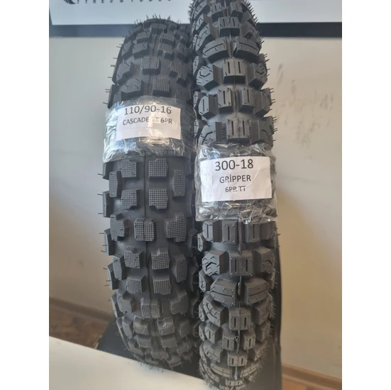 Ralco Tyres Arora Ar 200 Gy Cross Lastik  Uyumlu  110/90-16 Cascade (Tt) ve 300-18 Gripper(Tt) Set1