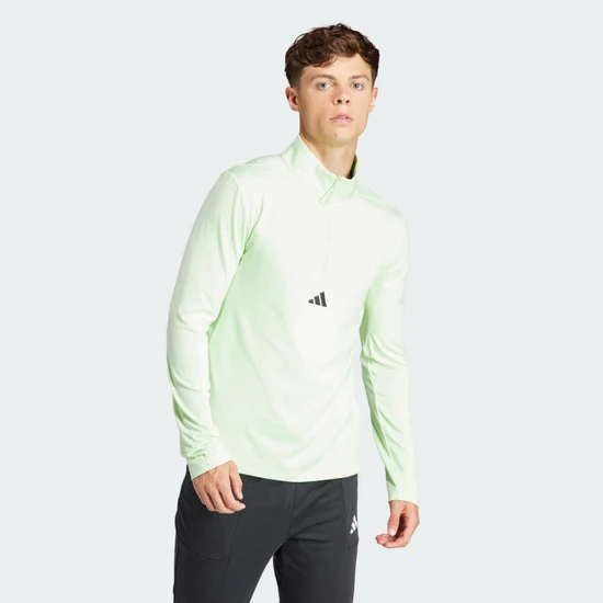 Adidas Workout Quarter Zip Erkek Sweatshirt