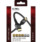 Claw's 8K UHD HDMI 2.1 48 Gbps / 24K Gold / Alüminyum Gövdeli 8K 60Hz-4K 120Hz-2K 240HZ-FHD 240Hz Destekli Premium HDMI Kablo(C-HP-B1)