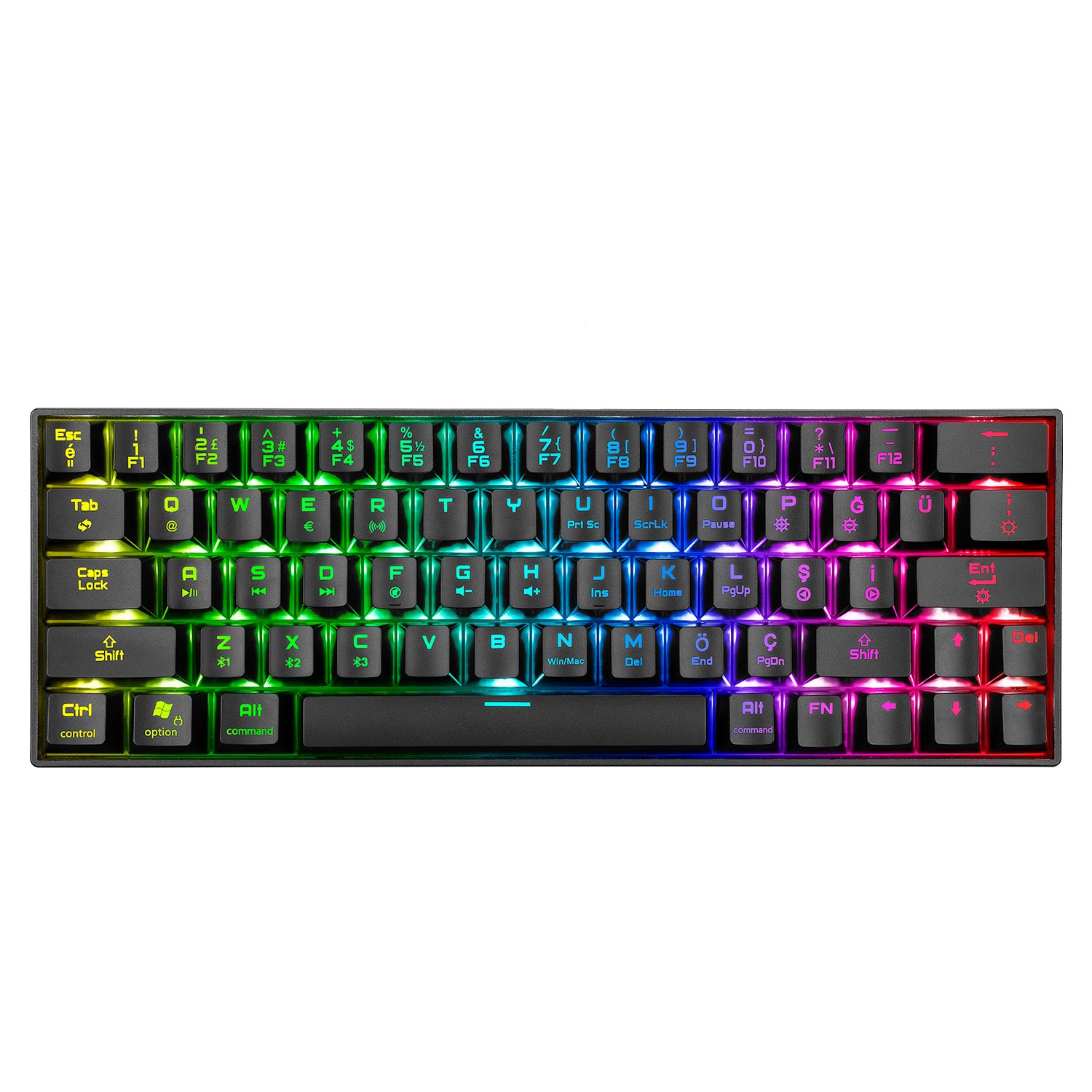 Rampage KB-RX63 B-Atom Siyah Bluetooth Rgb Backlight Red Fiyatı