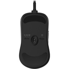 BenQ S1-C Paracord Kablo Küçük Boy Simetrik Hafif 24 Çentik Siyah Espor Oyuncu Mouse