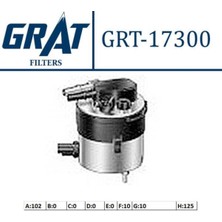 Grat 17300 17300 Mazot Filtresi Cmax Fiesta Vı Focus Iı 1.6 Tdcı