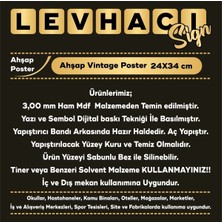 Passpano Ahşap Vintage Tablo " Classic Garage" Ahşap Mdf 25X35CM