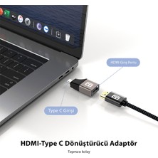 Livx 4k@60hz Type-C To HDMI Çevirici Dönüştürücü Adaptör Görüntü Aktarımı Mini Otg Tcdh0