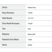 Kretzer Makas Kesici Uçlu Makas Terzi Makası