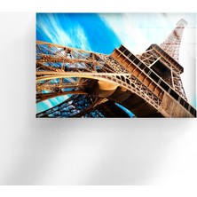 Myphotostation Eyfel Kulesi Temperli Cam Duvar Tablosu
