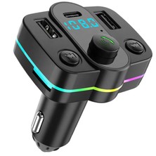 Yk Design FT-603 Araç Fm Transmitter Bluetooth USB Mp3 Sd Kart Pd Typec Şarj