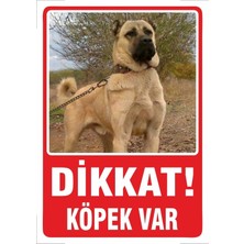 Passpano Uyarı ve Yönlendirme Levhaları " Dikkat Köpek Var " 25X35CM Dekota Levha