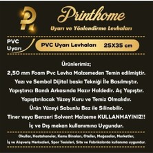 Passpano Uyarı Yönlendirme Levhaları " Havuza Girmeden Önce Duş Alınız" 25X35CM Dekota
