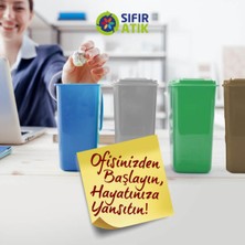 Passpano Sıfır Atık Kutusu Sticker Etiket 25X35 cm Plastik Atıklar