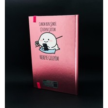 Giftmoda Metal Kapaklı Çileden Çıktım Tasarımlı Lastikli Defter