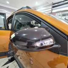 HYM Tuning Dacia Sandero 2021 Sonrası Yarasa Ayna Kapak Parlak Siyah