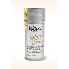 Wou Saç Sabitleyici Stick Wax, Saç Stick, Bal Mumu, Sert Tutuş Hair Wax Stick 75gr