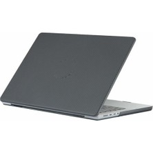 Hk Teknoloji Macbook Pro 14 A2918 A2992 M3 Pro Max Işlemcili Koruma Kılıfı Karbon Hardcase Kapak