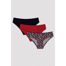 Penti Poppy Flower 3lü Hipster Çok Renkli Külot