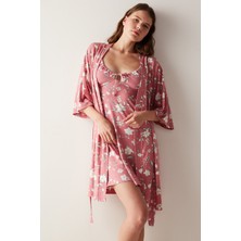 Penti Floral Pembe Sabahlık