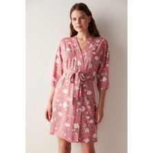 Penti Floral Pembe Sabahlık