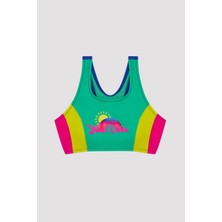 Penti Kız Çocuk Renkli Halter Bikini Takımı