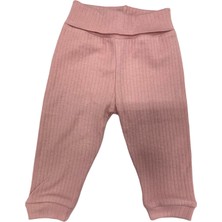 Tiffany Tekstil  Pantolon Patiksiz Basic Theme Raporlu Gül Kurusu