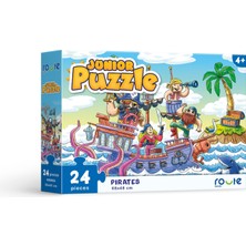 Route Eğitici Çocuk Kutu Oyunu Junıor Puzzle Korsanlar 24 Parça 4 Yaş